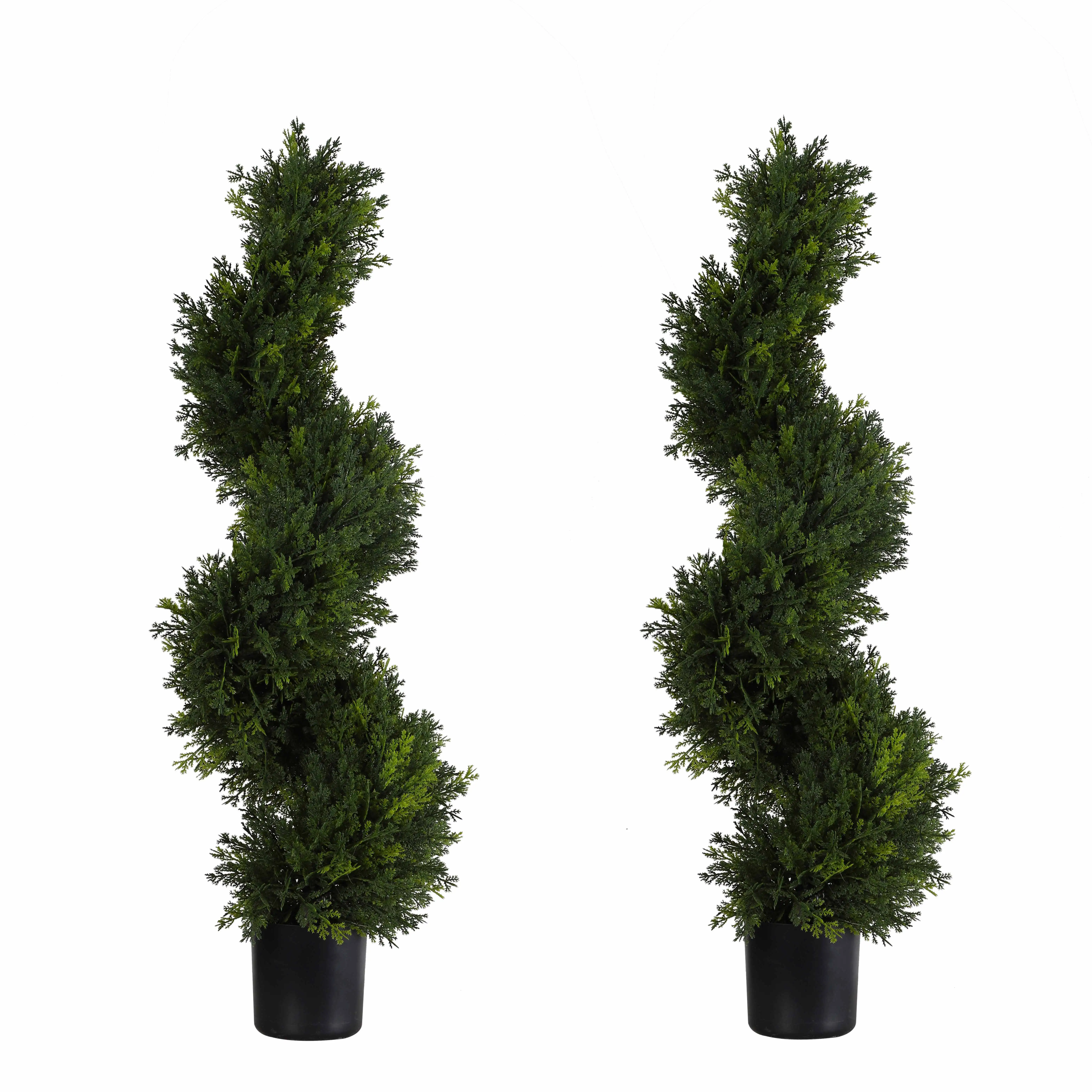Garden Ornaments faux Cypress spiral tree Garden Landscaping Christmas Spiral Tree artificial plant topiary tree Decor For home