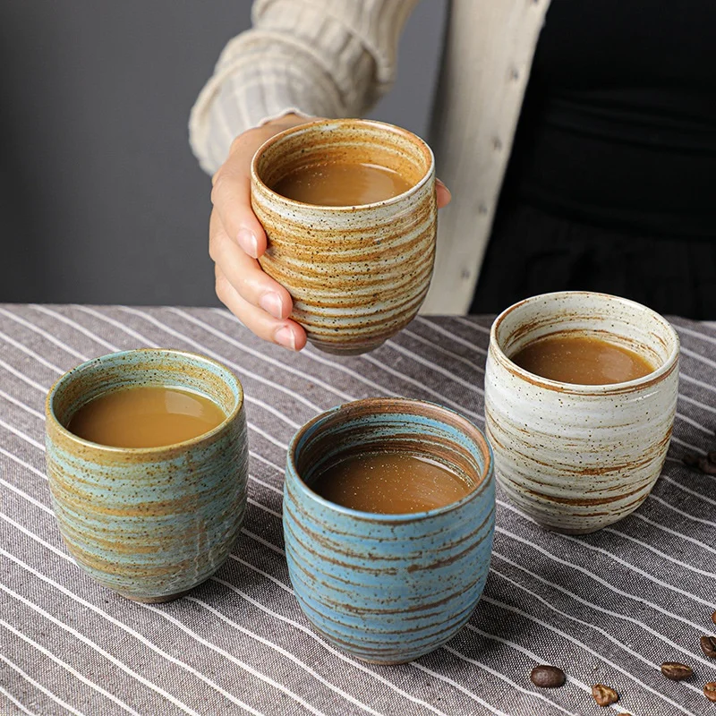 Saudi Arabian Coffee Travel Mug Pottery Vintage Hand Glazed Turkish Teacup Ceramic Personal Cups