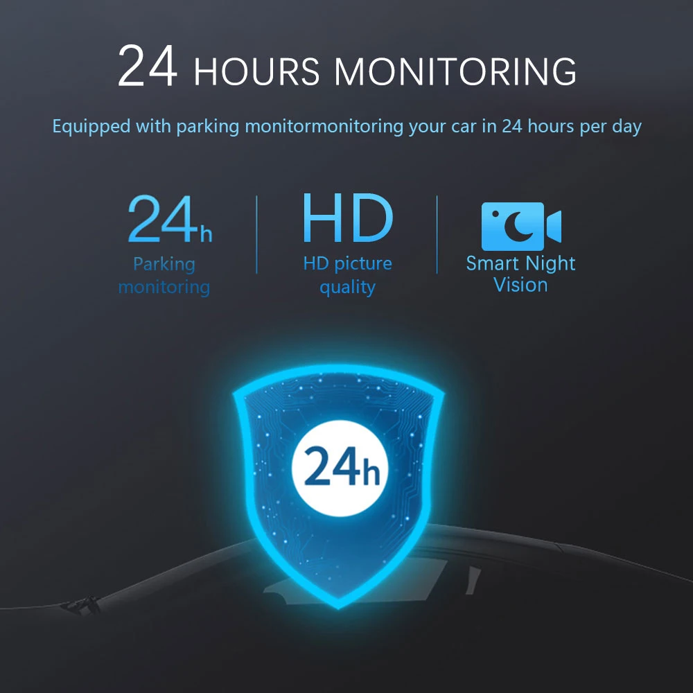 3.16 inch Screen Car DVR camera  Video Recorder  front and rear for car HD 1080P dash Cam