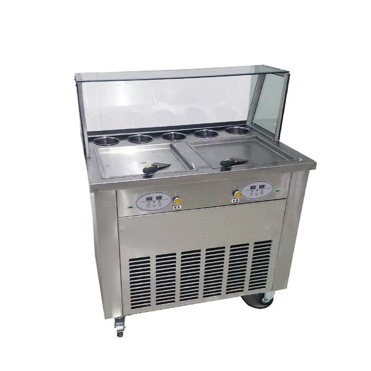 Cold Stone Marble Slab Top Fry Ice Cream Machine / Fried Ice Cream