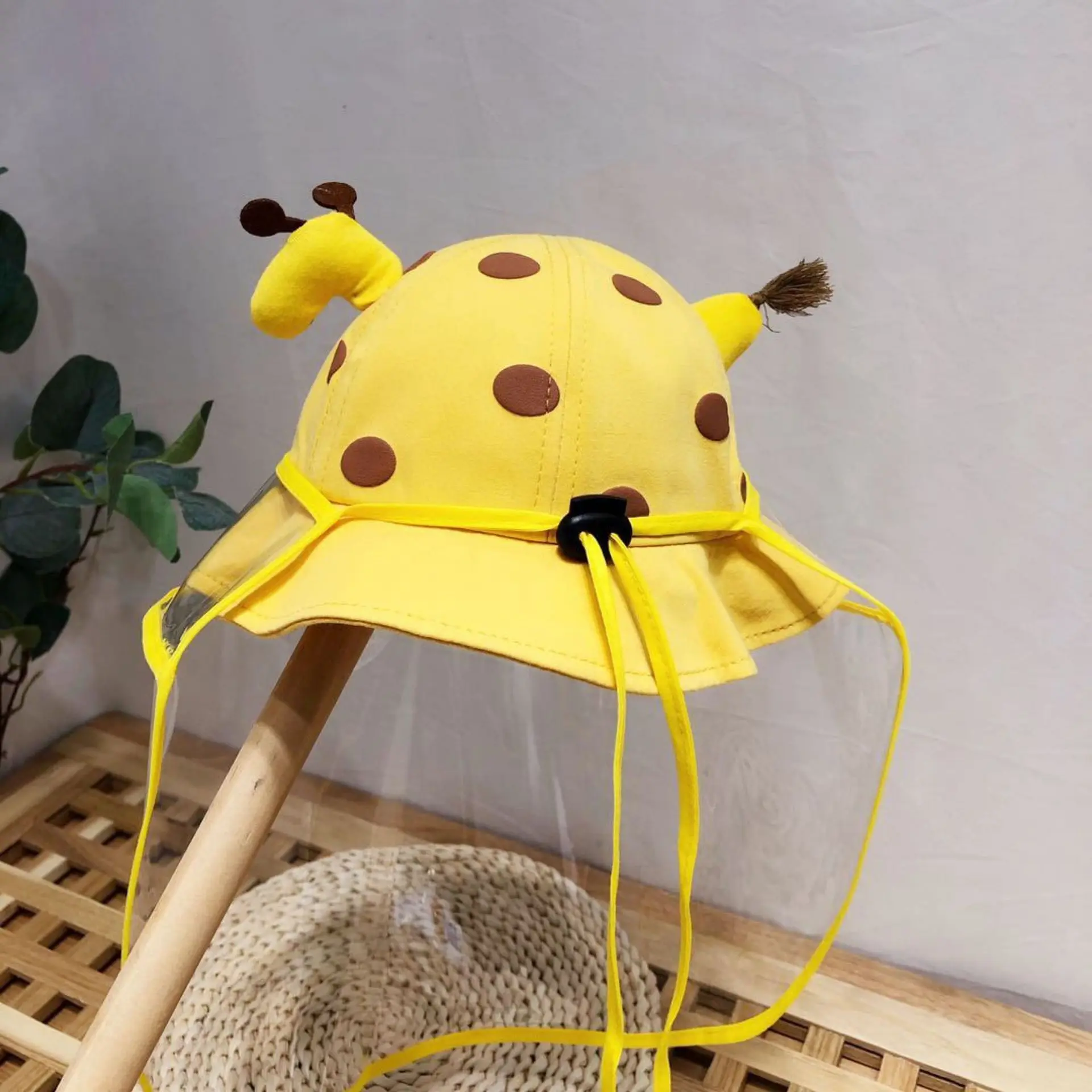 cap with face shield Kids'anti 5g radiation protection face shield hat kids anti-pollution with TPU plastic face shield mask