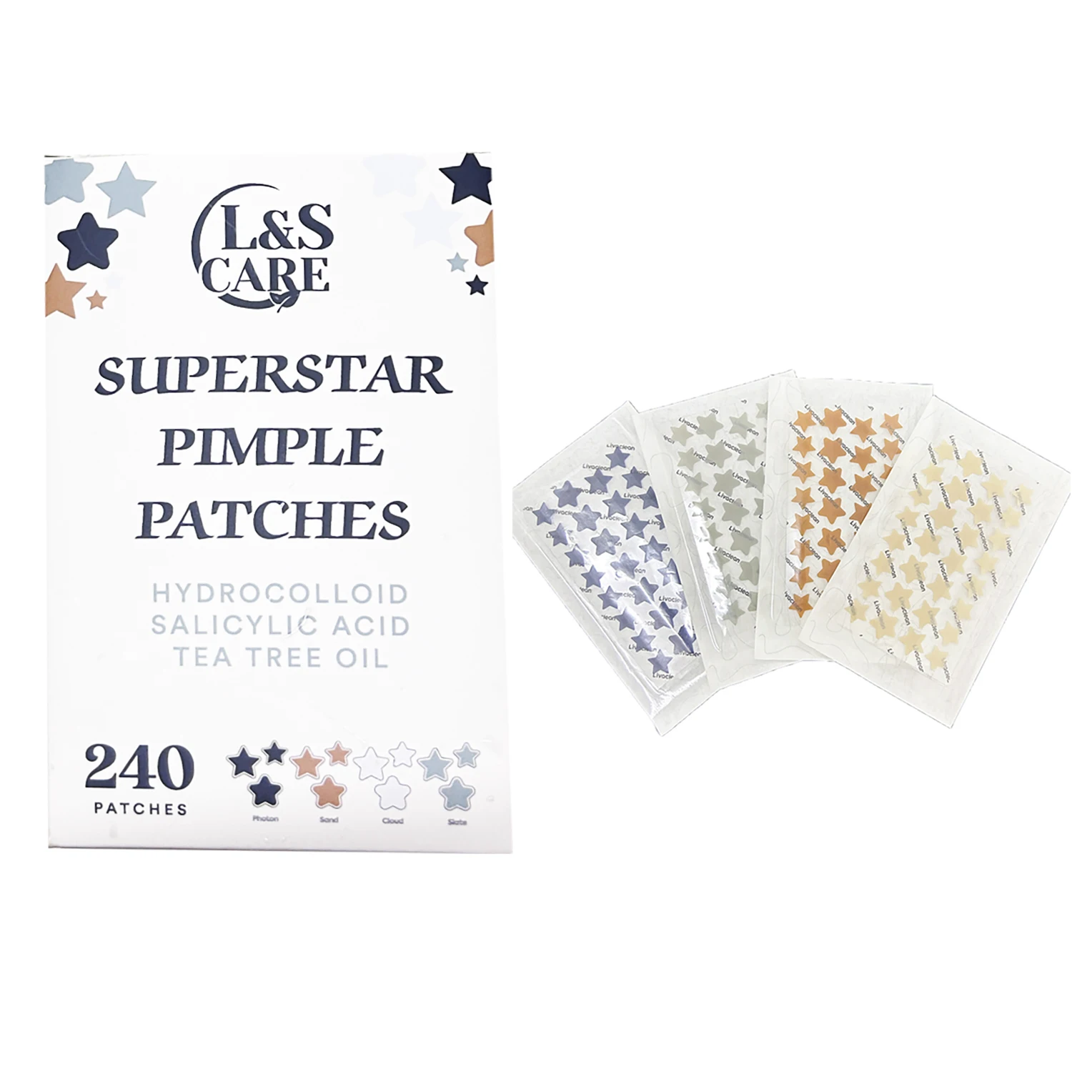 factory OEM hydrocolloid acne pimple patch zits blemishes whitehead remover fast cure acne patch star shape