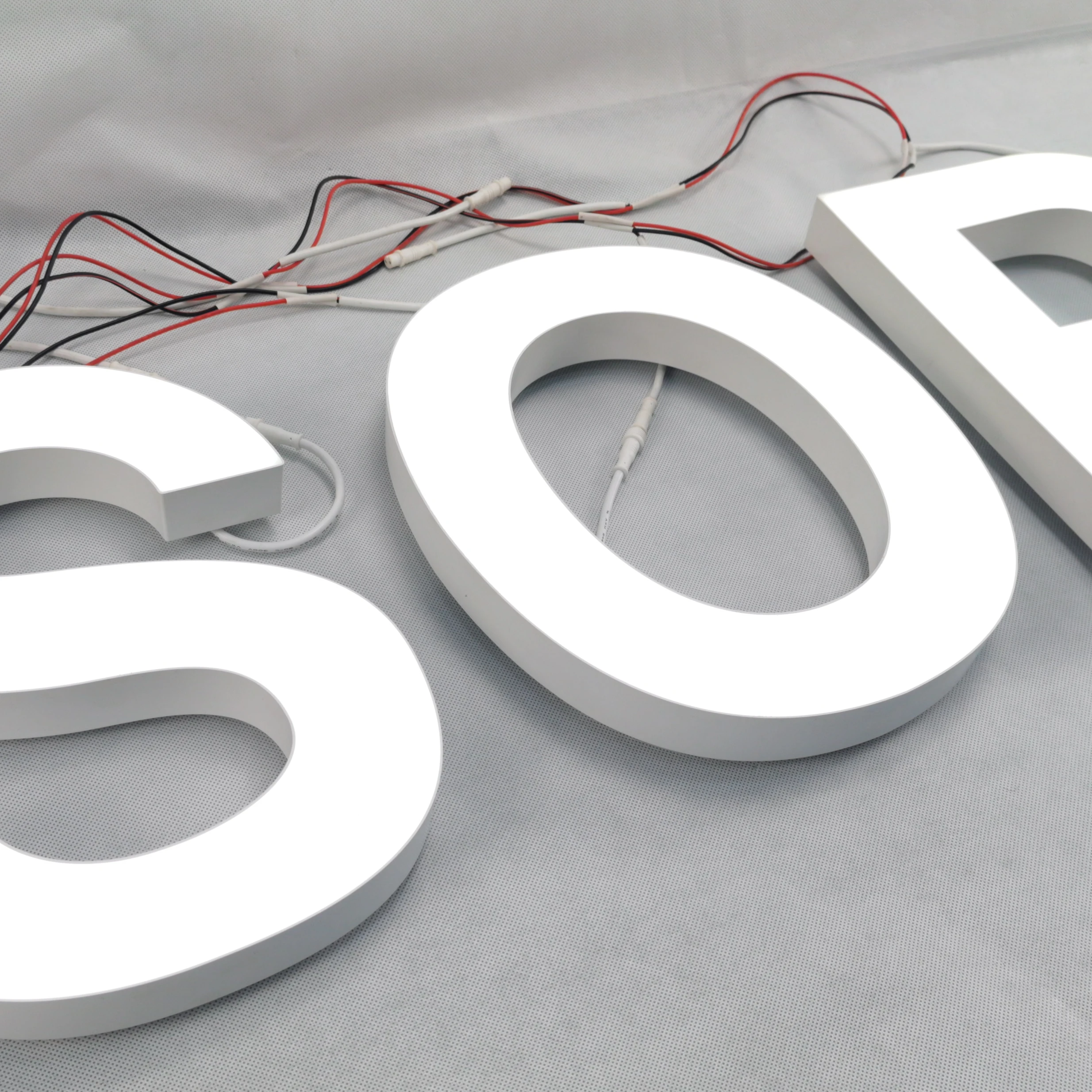 pvc advertising materials solid acrylic letters