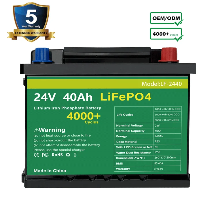 Low Temperature Start Truck EV 12V 24V 40AH Pack Lithium Ion Lifepo4 Hybrid Car Battery Car Battery Auto Battery