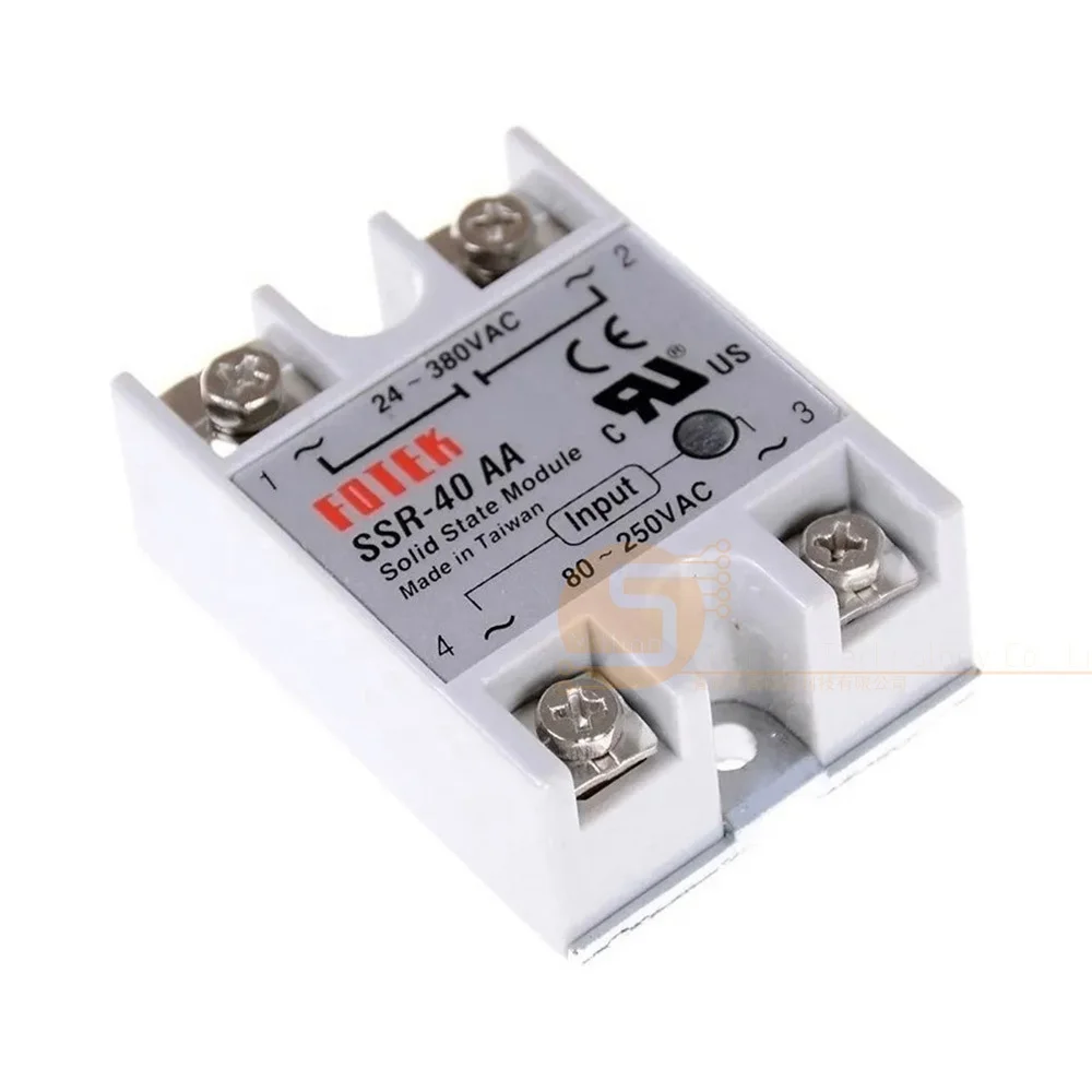 SSR-10DA SSR-25DA SSR-40DA 10A 25A 40A Solid State Relay Module 3-32V Input DC 24-380V AC Output High Quality
