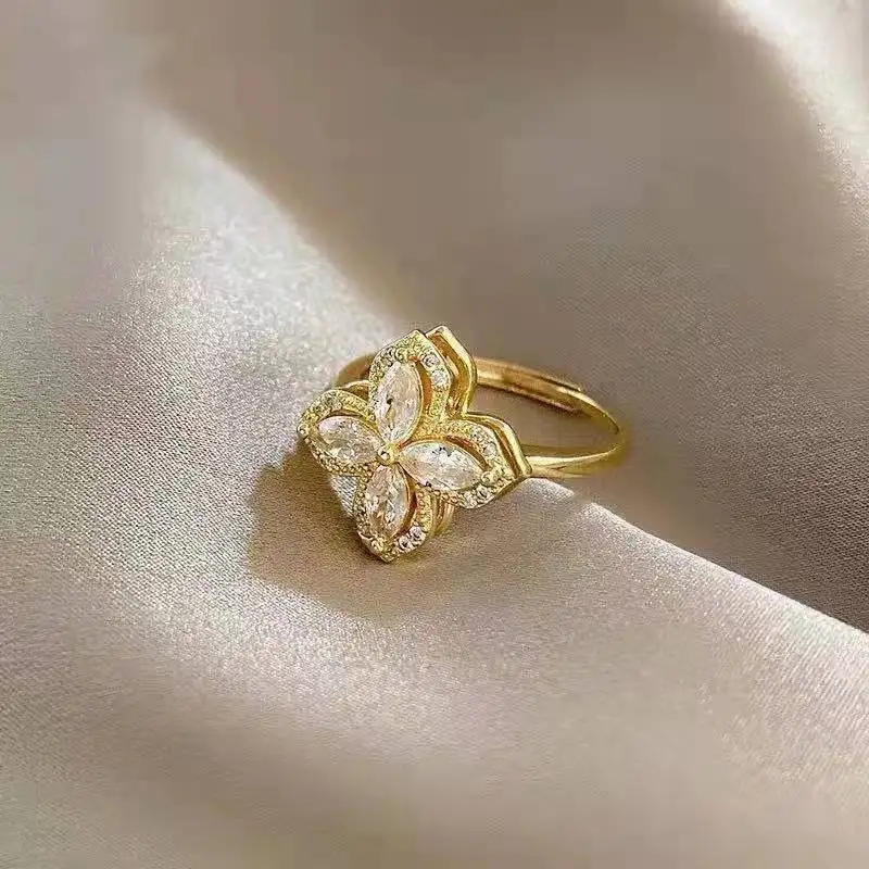 Dazgirl wholesale stainless steel four leaf clover jewelry set