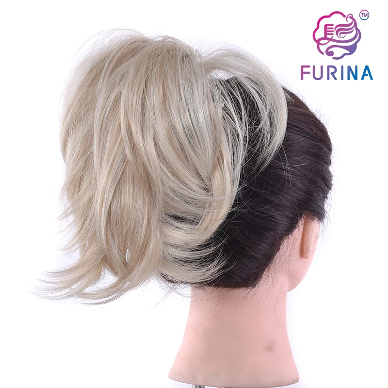 New fashion kinky ponytail drawstring clip on hair extensions