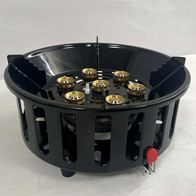 outdoor cooktop 7 9 head single wok brass big burner portable camping gas stove
