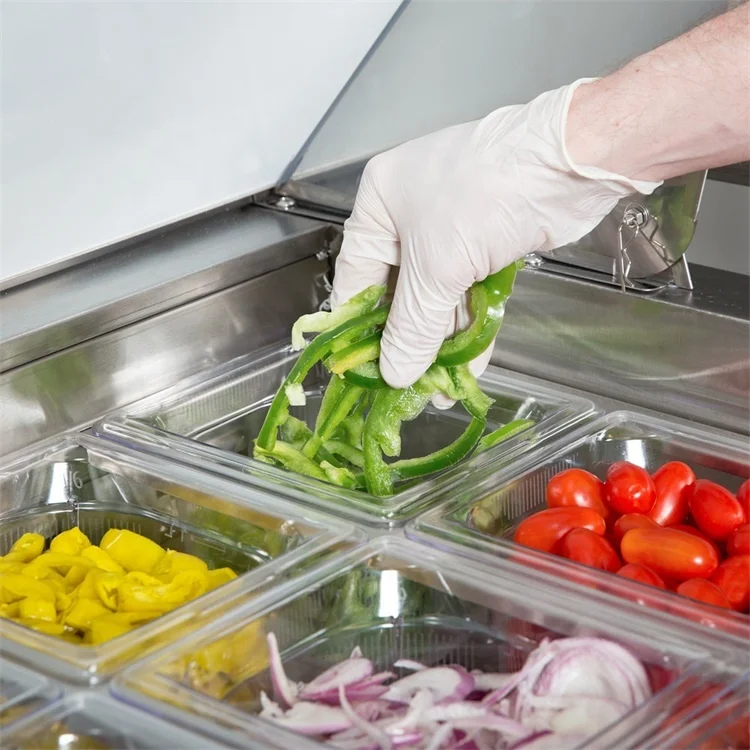 New Design Commercial  Restaurant Hotel Salad Prep Table Refrigerator 24 Inch / Salad Prep Station