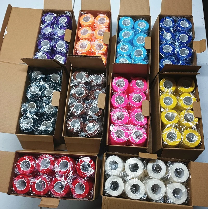 sports bandage football grip socks football tape non woven elastic bandage soccer training equipment grip socks soccer