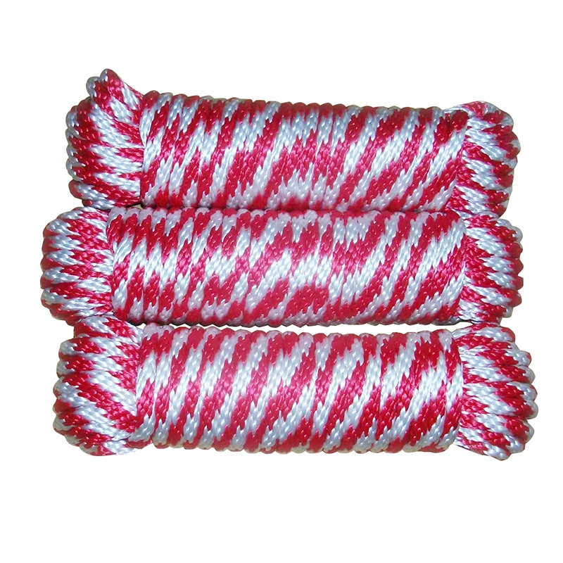 Multi-Color PP PE Nylon Rope Solid Braided Start