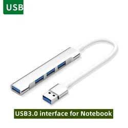 Type-C to USB Hub 4Ports for laptop USB Hub 3.0 Aluminum USB C docking station for MacBook