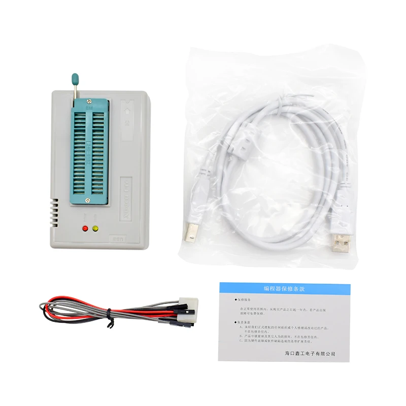 Оригинальный V9.16 TL866II Plus Универсальный программатор + Полные Адаптеры SOP8 IC клип высокоскоростной Flash