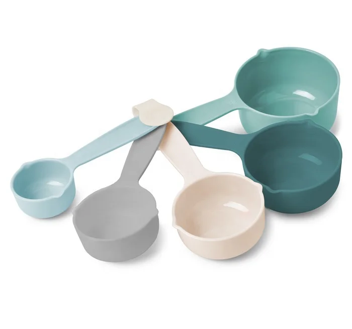 WFG-072A  Professional plastic material  kitchen   5 piece  measuring  spoons set