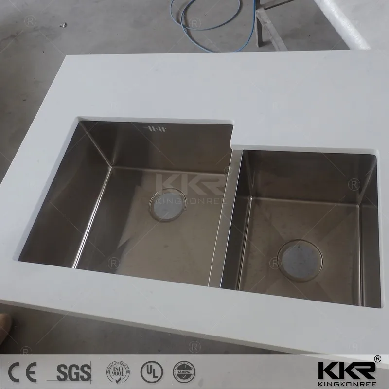 acrylic polyester solid surface artificial marble stone countertops for kitchen