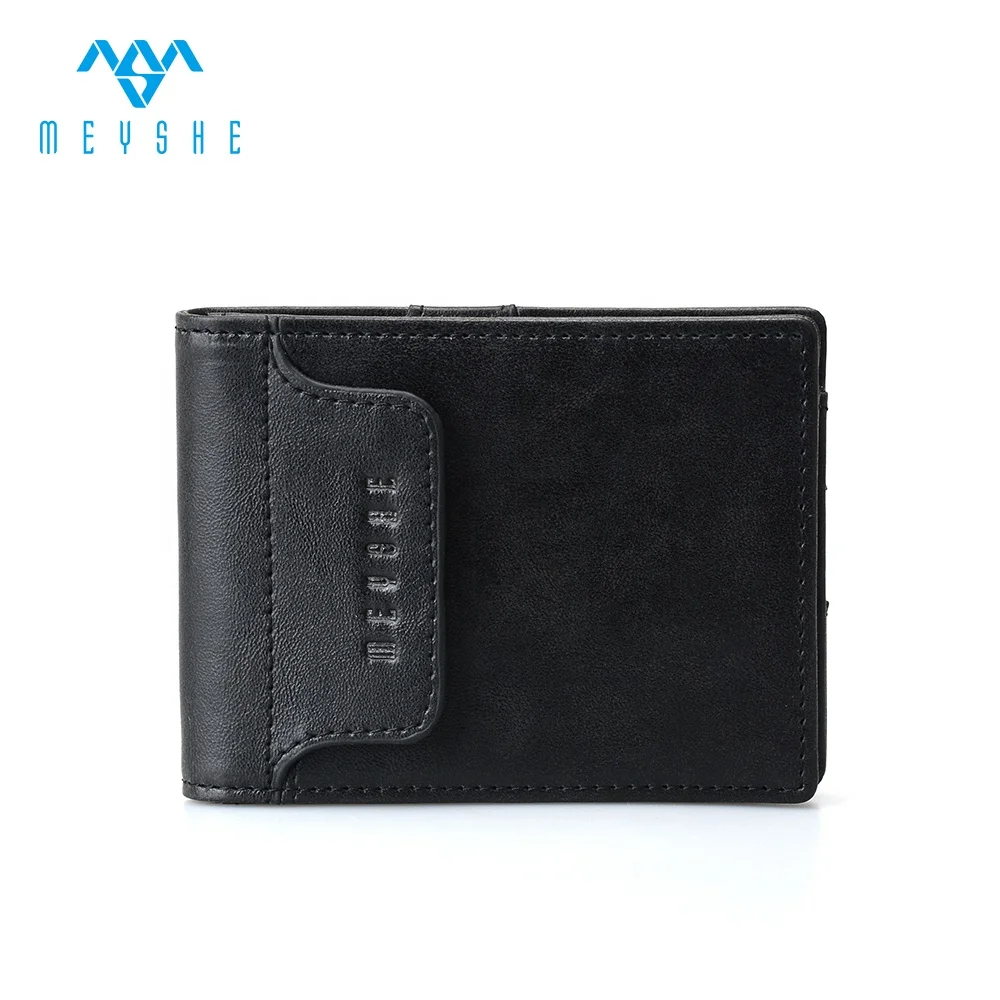 OEM factory Price customized PU leather cheap belt wallet money clip slim