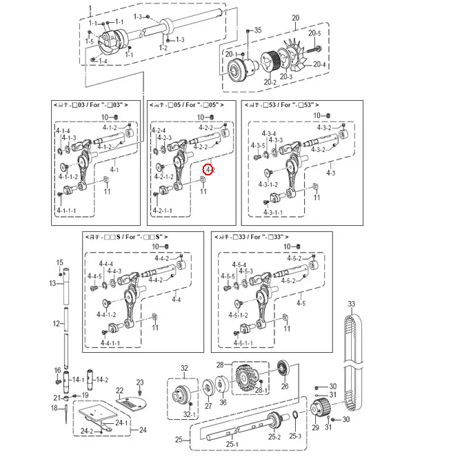 SA2242001Good quality  Thick material Thread Take-up Lever Asm, Brother 7200-5  industrial sewing machine spare parts