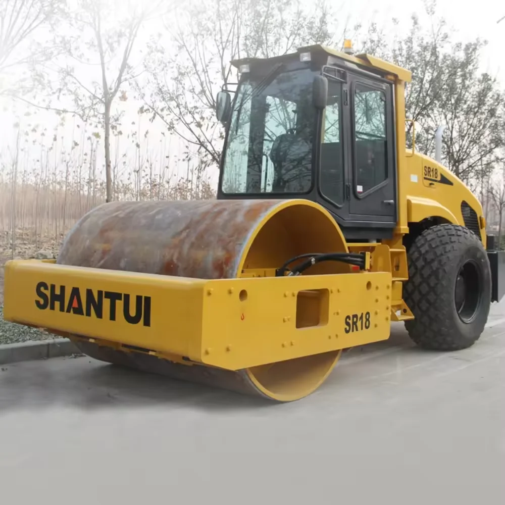 Shantui Authorized SR18 compactor Operating weight 18 ton big road roller Full Hydraulic Single Drum Vibration Road Rollers/