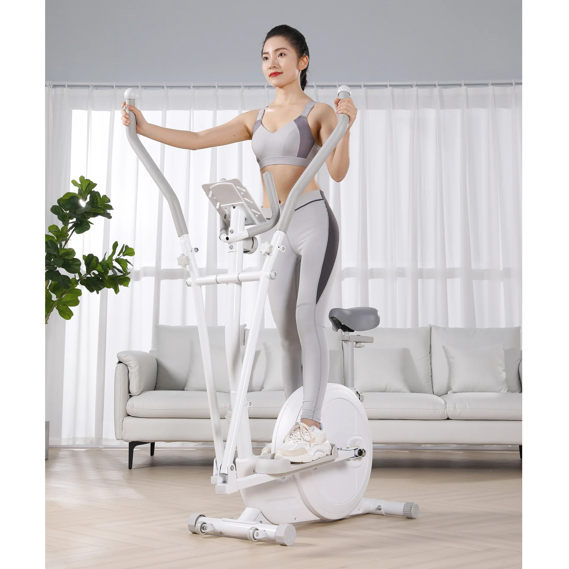 Factory Price Body building magnetic elliptical trainer cross trainer with seat walking machine