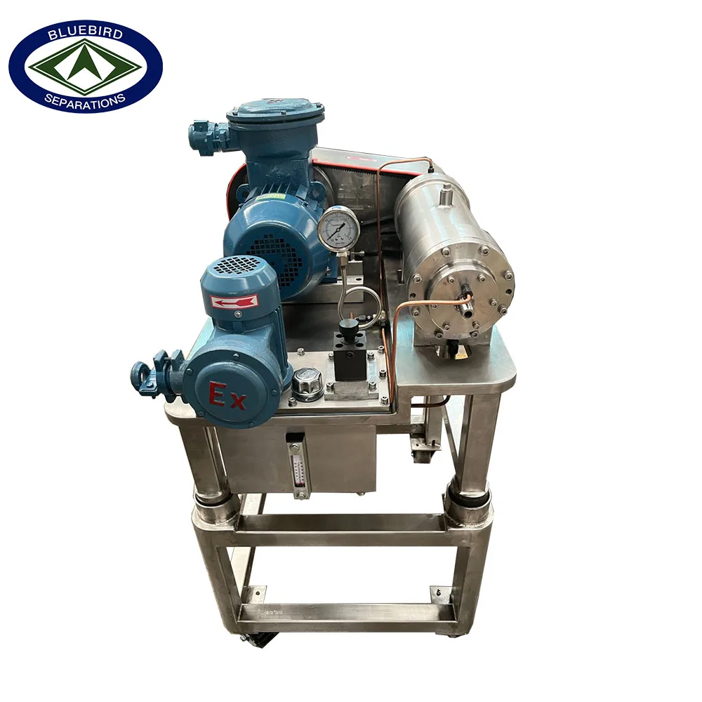 Small sewage dewatering decanter centrifuge for laboratory use