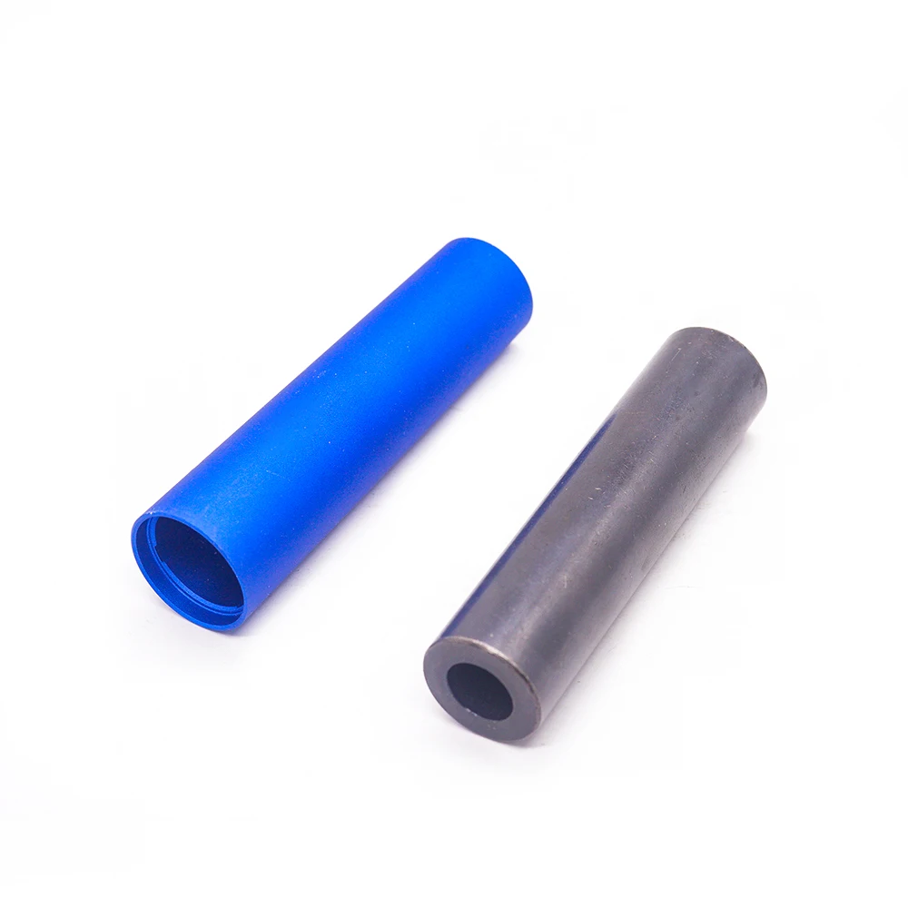 Пользовательская Точная пресс-Резьбовая алюминиевая трубка с отверстием Регулируемая ширина 1 дюйм алюминиевый цилиндр покрытие из цинкового для ножка мебели