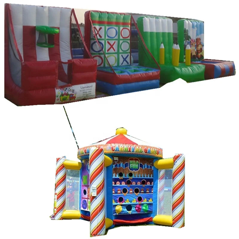 Light weight 4 in 1 kids outdoor portable inflatable jousting sport games for carnival party