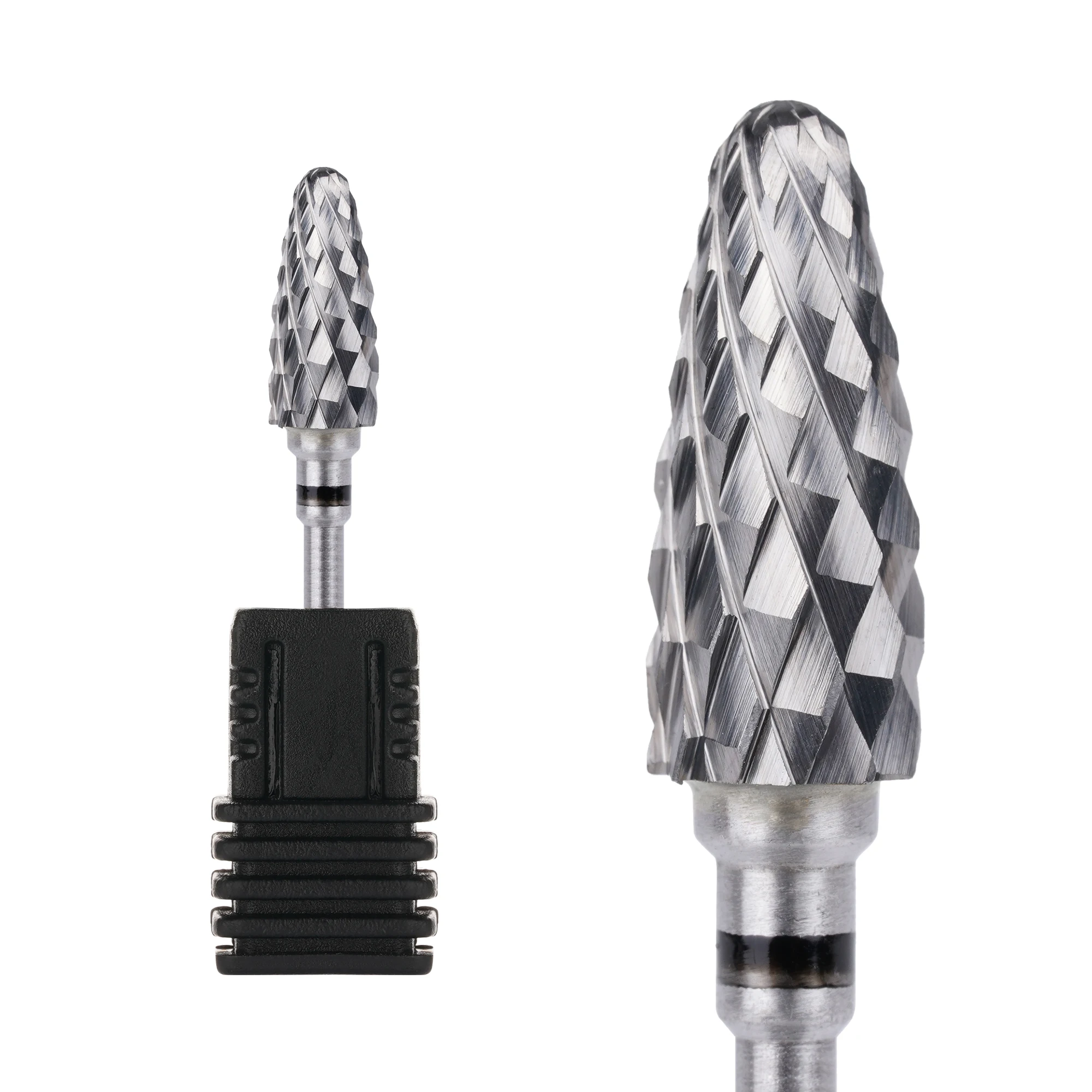 6mm Flame Tungsten Carbide Nail Drill Bit Rotate Electric Ceramic Milling Cutter For Manicure Gel Polish Remover Nail Files