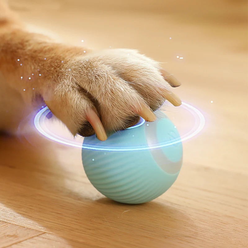 Electric Pet Cat Toys Smart Puppy Ball Funny Auto Rolling Ball Training Self-moving Games Interactive Pet Toys