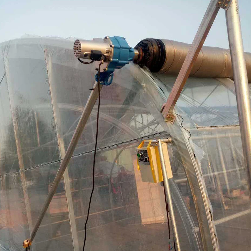 Factory Selling Electric side roll film device Greenhouse Ventilation  film roll up motor