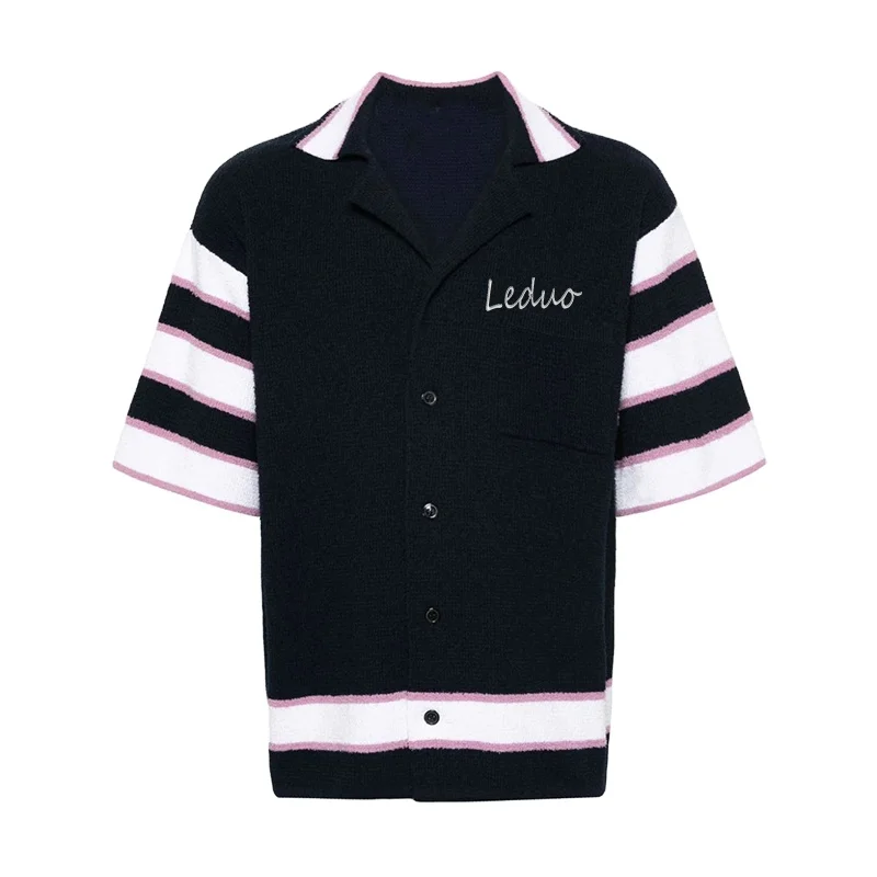 Hot design premium men polo shirts custom logo terry-cloth bowling shirt for men