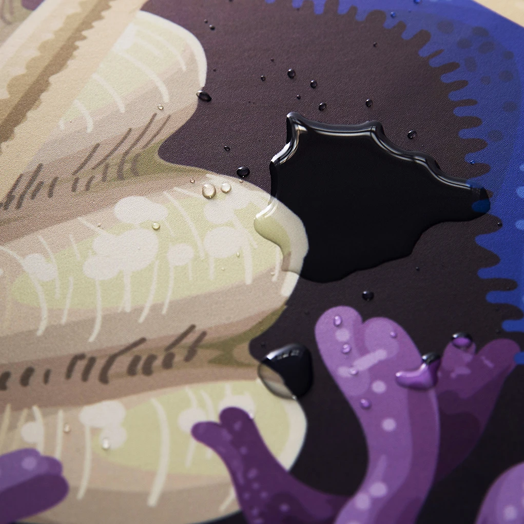 Изготовленный на заказ логотип цифровая печать кожа Морская звезда узор водостойкая 595gsm Pu ткань для покупок сумки и книжной обвязки