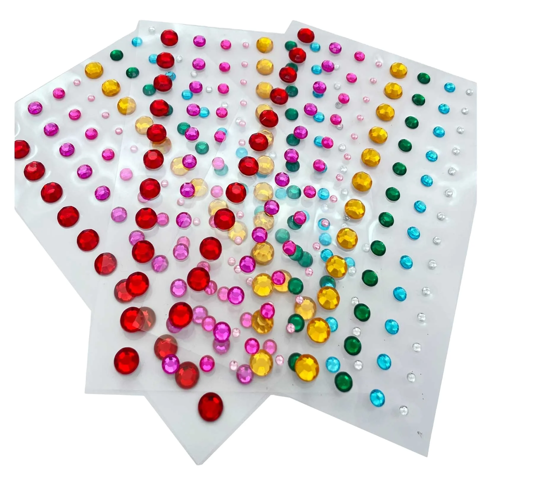 Self Adhesive Acrylic Gem diamond crystal Multiple shapes Pearl Rhinestone Sticker