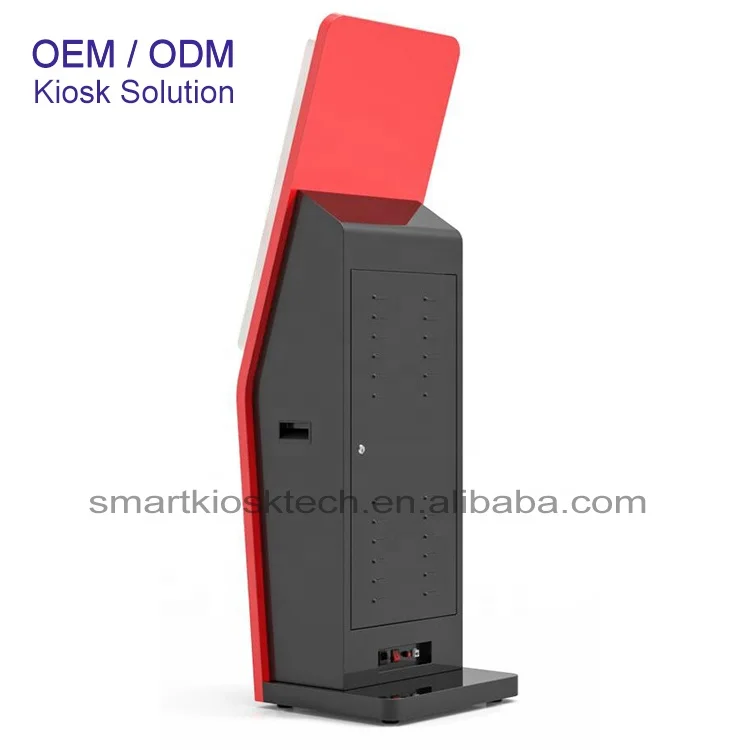 19 inch 21.5 inch Self check in kiosk Credit card reader cash  payment self service coupon  ticket printing kiosk