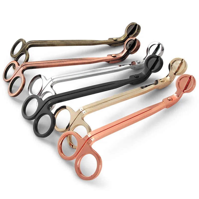 
Hot sale stainless steel candle scissors wholesale candle wick trimmers 