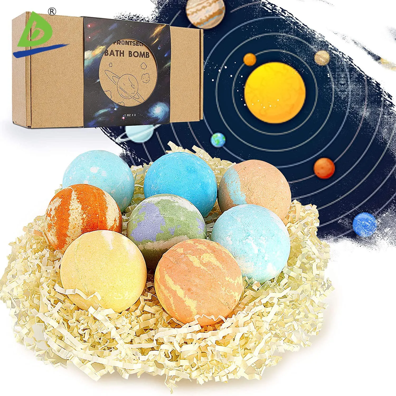 
Hot sale high quality oem colorful natural organic bath bomb cbd gift set supplies 
