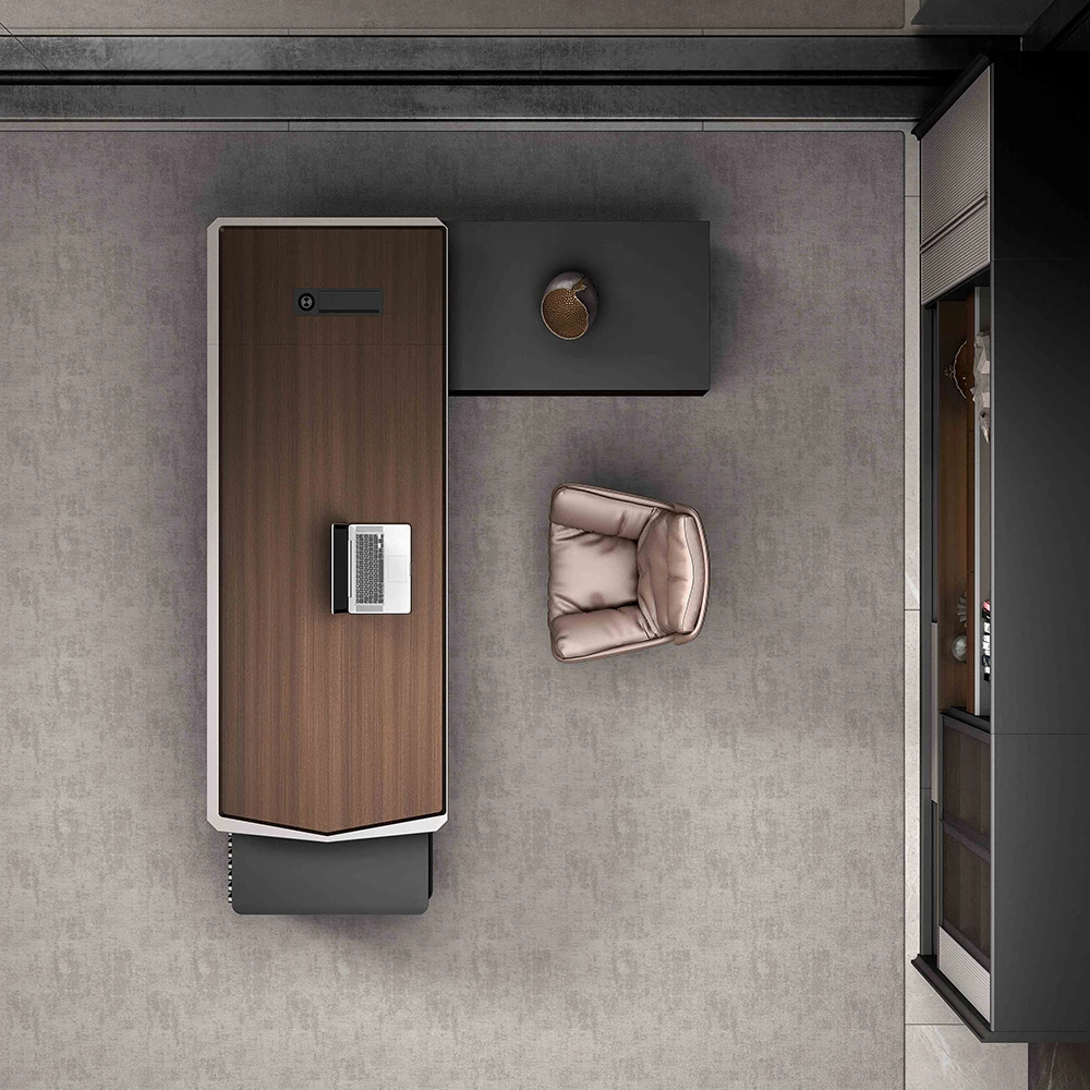 CEO boss modern supervisor office furniture desk design wooden executive office desk set