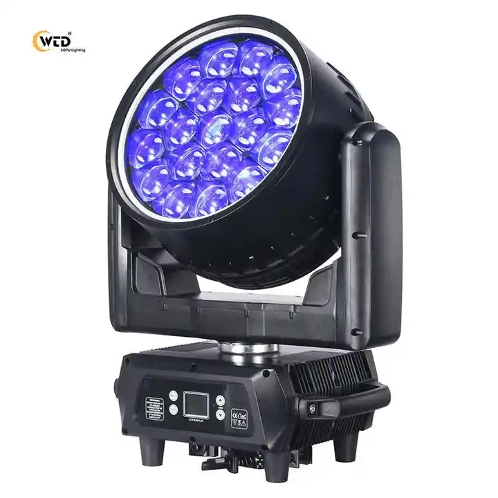 AOPU IP65 Waterproof RGBW 4 In 1 LED Wash Moving Head 19*40 Water Proof Moving Head Light For Stage Club