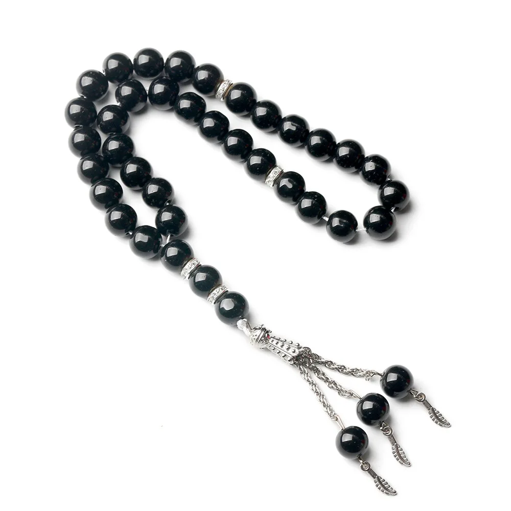 Исламские молитвенные бусины 33 10 мм стеклянный браслет Misbaha tasbih мусульманские аксессуары трендовые украшения