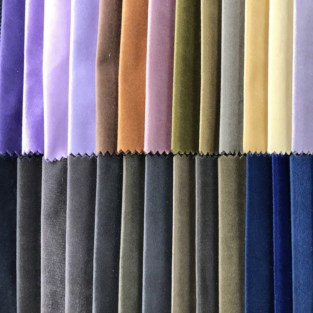 2021 Plain fashion dyed different colors ready goods holland velvet for sofa