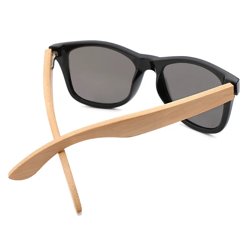 top seller  polarized cheap plastic bamboo wooden temple sunglasses