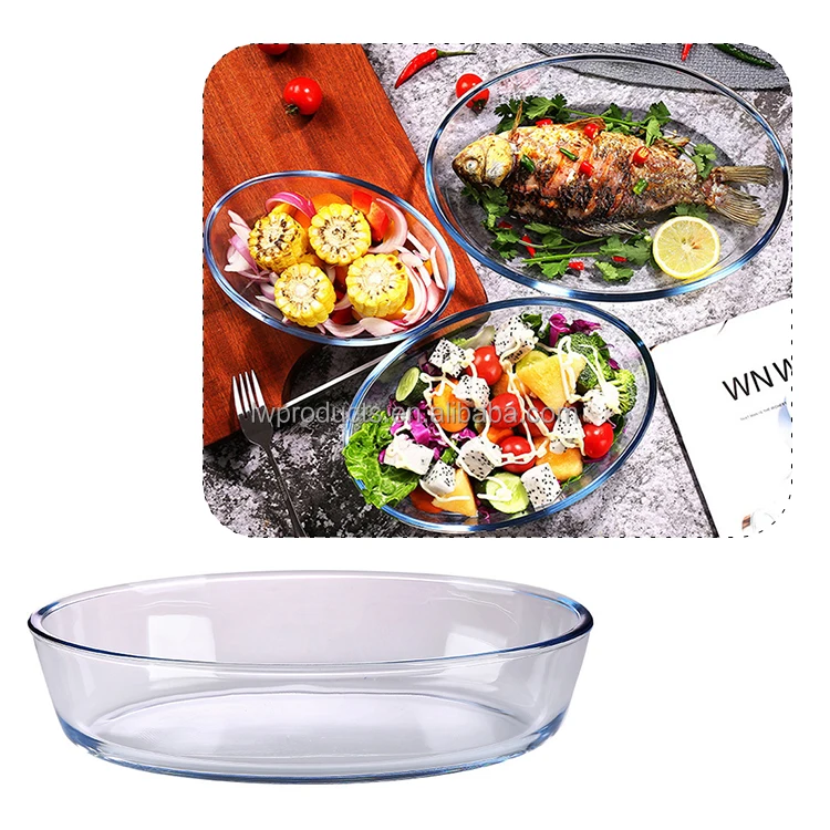 3.0L овальная стеклянная форма для выпечки