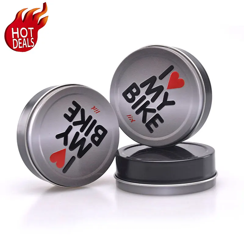 Round metal cosmetic tin can container cream wax tin box case packaging
