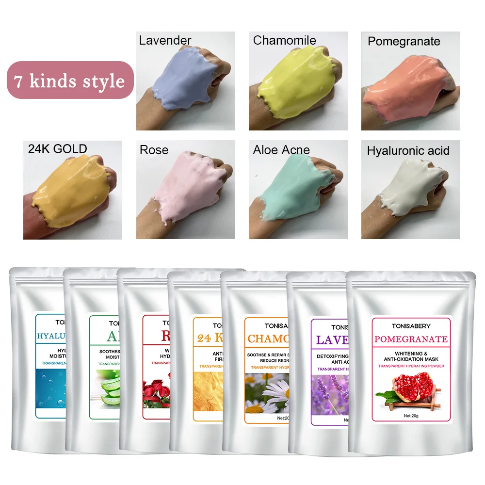 Top Sale Good Jell Powder Face Mask Factory Price Lavender Aloe Vera Powder Enzyme Mask
