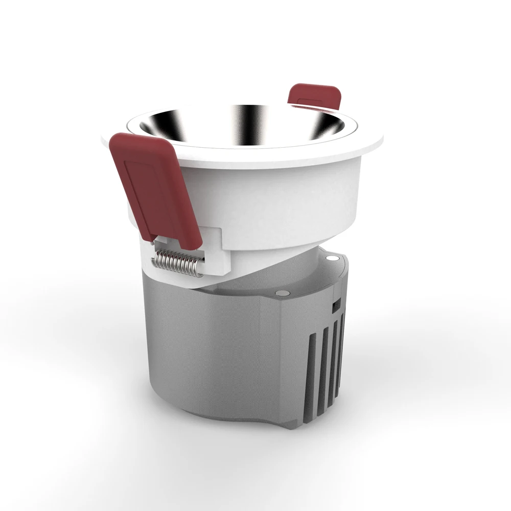 
45- 5W/8W/12W/15W /18W High lumen LED COB white Recessed mounted downlight adjustable Round wall washer downlight 