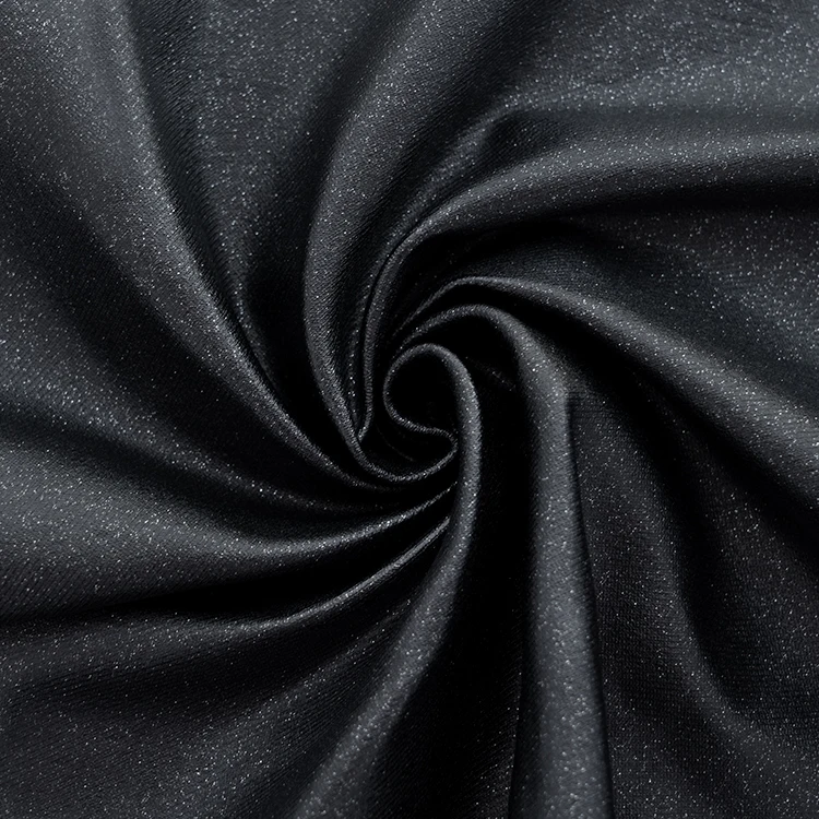Cheap Price Viscose Nylon Spandex Custom Print Black Glitter Metallic Iridescent Fabric cotton denim fabrics