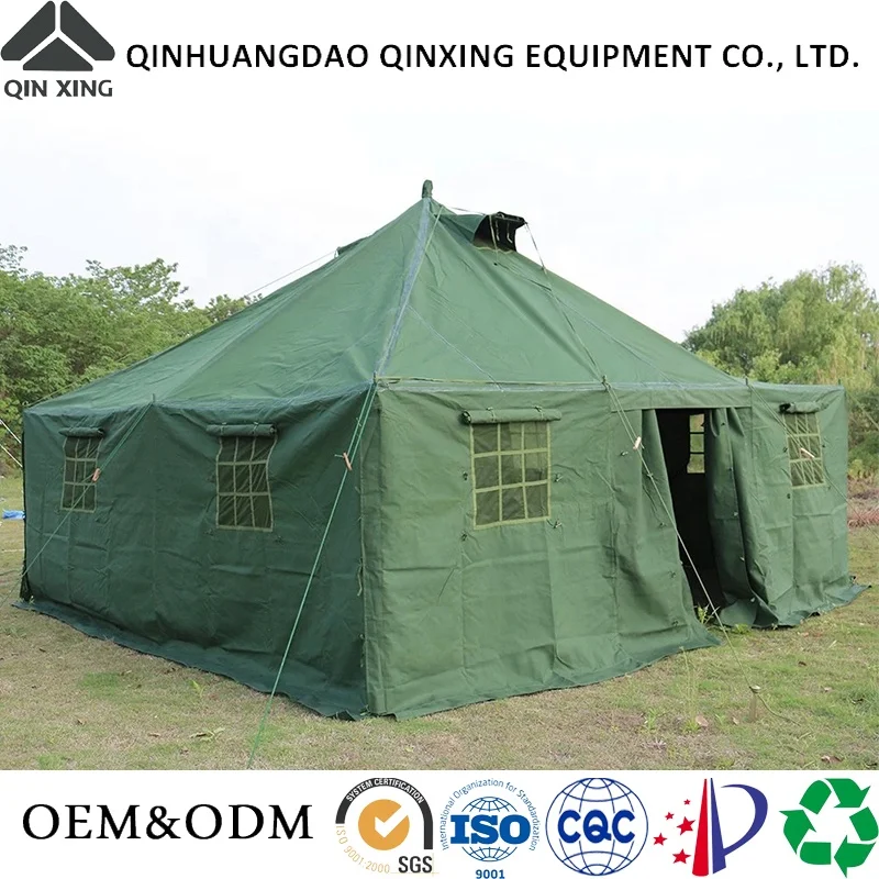 QinXing sell well 10people big space stable structure camping tents sale outdoor canvas tents canvas winter tent