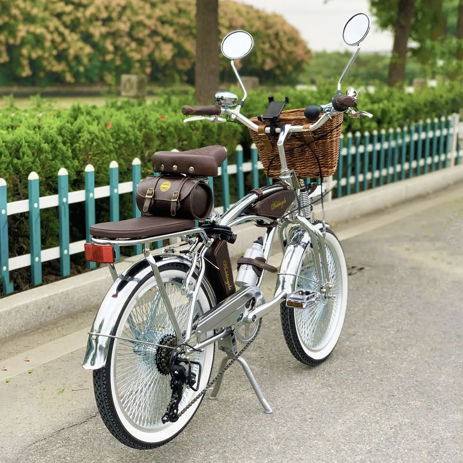 20 Inch Indian Spring Fork Chrome Beach Cruiser Bike  Shimano 7 Speed Classic Bicycle in Store