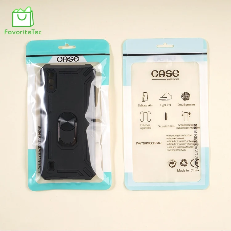 In Stock and Custom Zipper Plastic Retail Packaging White Plastic Bag for Phone Case