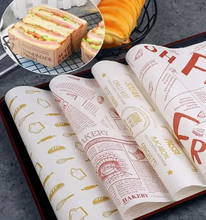 Custom Printed Logo Gift Wrapping Paper Clothing Tissue Paper Food Wrapping Paper Wrapper Sheet