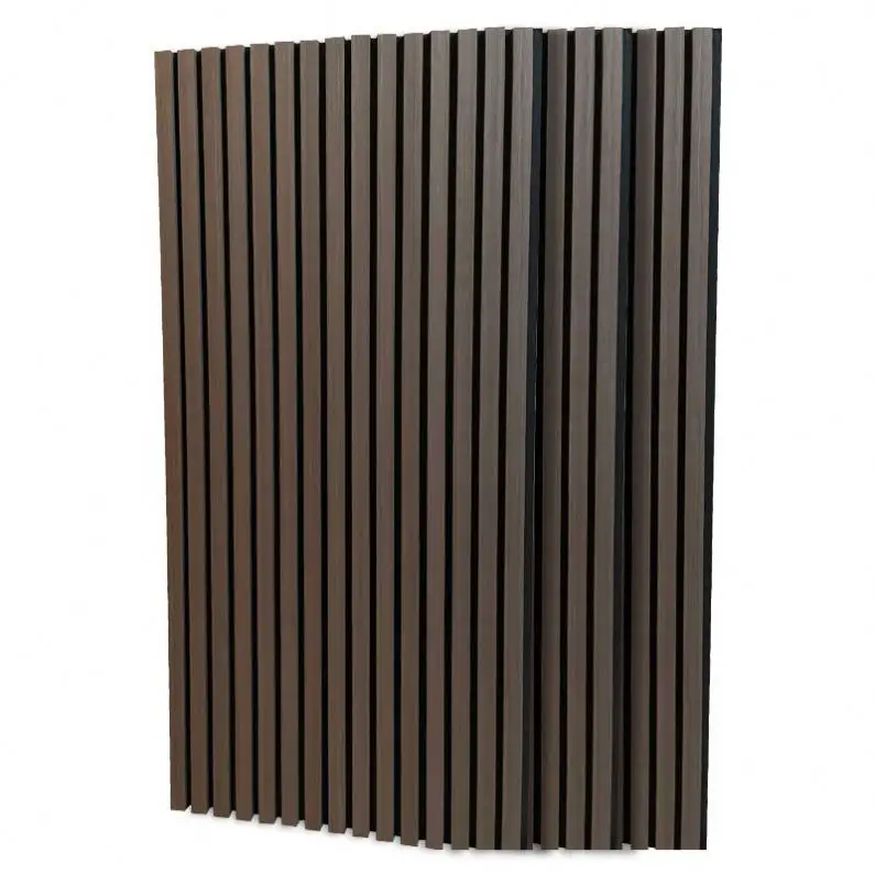 Pet Wooden Mdf Veneer Akupanel Diffusion Slat Auditorium Sound Proof Wall Ceiling Acoustic Panels